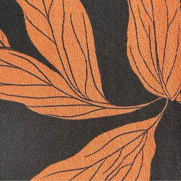 Thakoon Black and orange Floral Ruffle Romper sleeveless silk size 2 - Picture 7 of 12